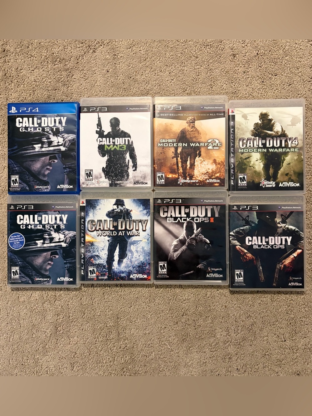 Call of Duty Game Lot (8) PS3 & PS4